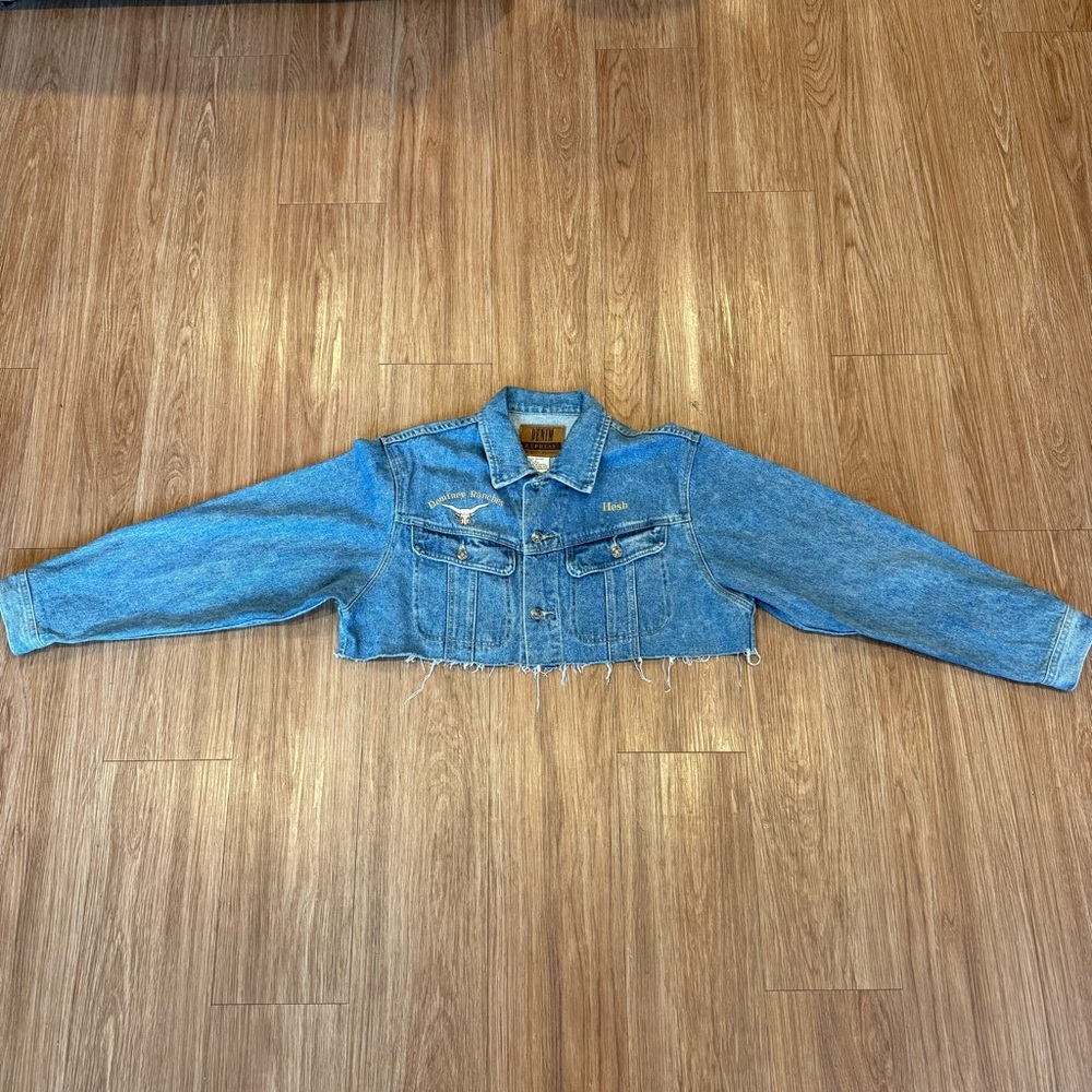 Vintage Cropped Denim Jacket